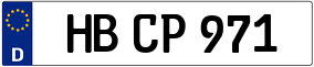 Trailer License Plate